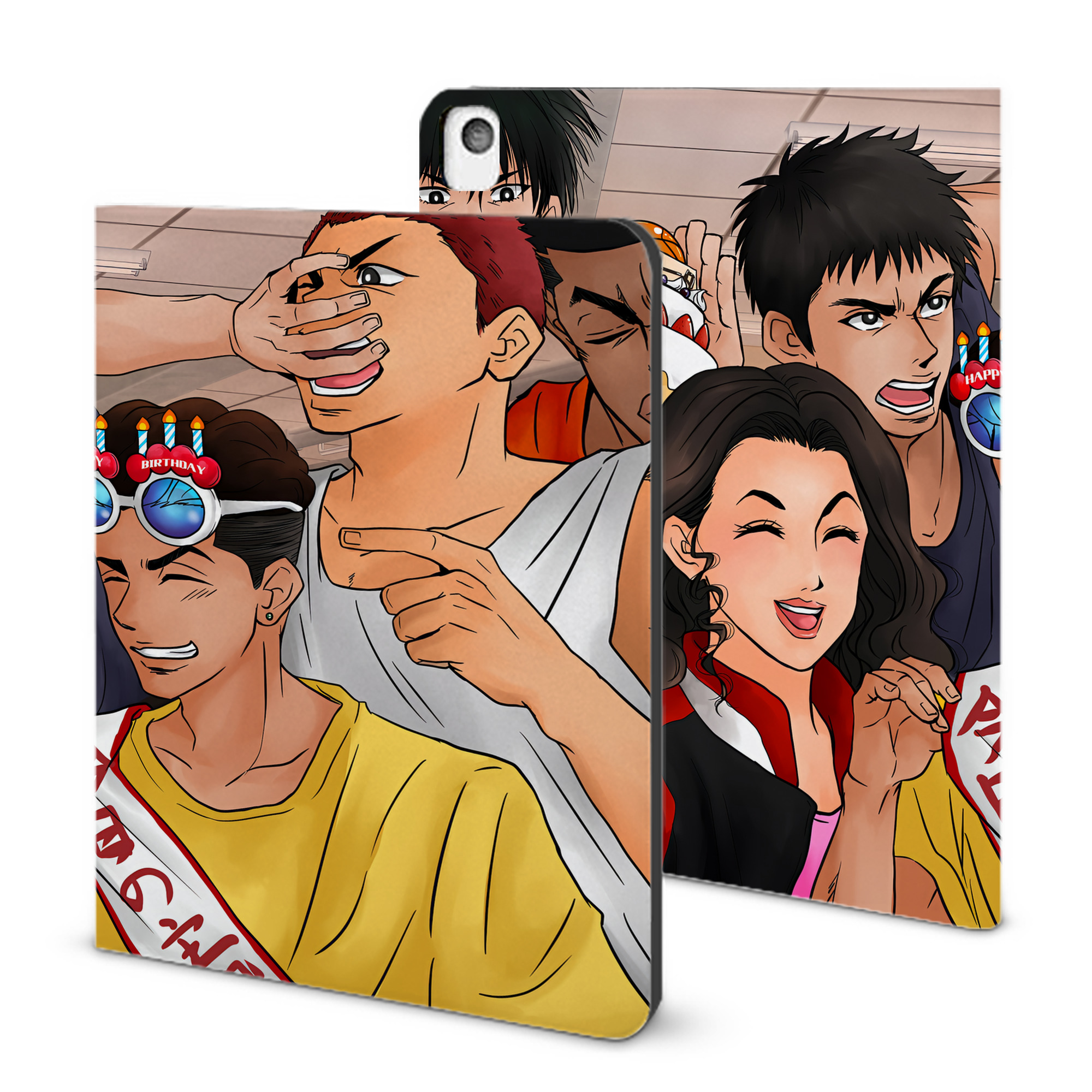 （画像用） SLAM DUNK／スラムダンク IPadケース ペンホルダー付き ブックスタイルデザイン